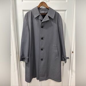 Vtg Harbor Master Men’s Overcoat Mid 1970’s Houndstooth Size 40R Raschel Knit